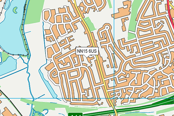 NN15 6US map - OS VectorMap District (Ordnance Survey)