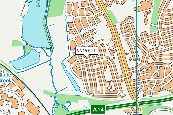 NN15 6UT map - OS VectorMap District (Ordnance Survey)