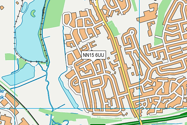 NN15 6UU map - OS VectorMap District (Ordnance Survey)