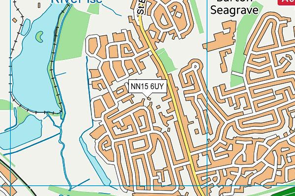 NN15 6UY map - OS VectorMap District (Ordnance Survey)