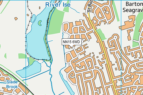 NN15 6WD map - OS VectorMap District (Ordnance Survey)