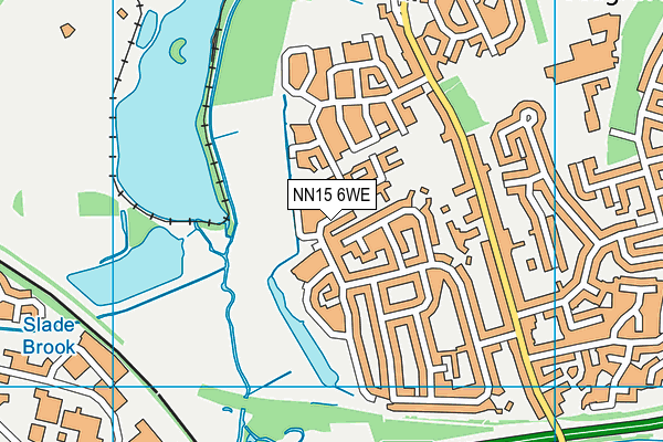 NN15 6WE map - OS VectorMap District (Ordnance Survey)