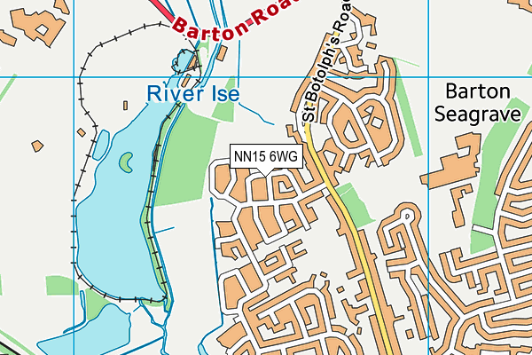 NN15 6WG map - OS VectorMap District (Ordnance Survey)