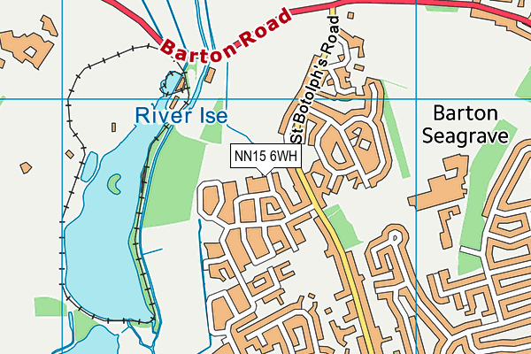 NN15 6WH map - OS VectorMap District (Ordnance Survey)