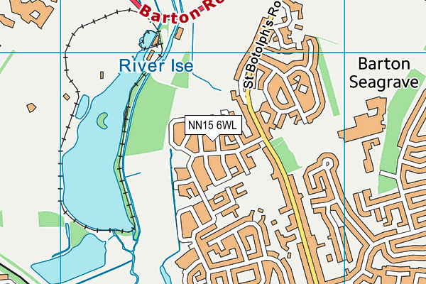 NN15 6WL map - OS VectorMap District (Ordnance Survey)