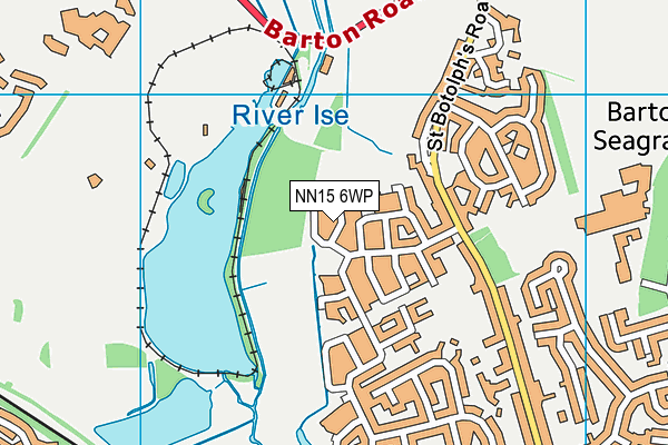 NN15 6WP map - OS VectorMap District (Ordnance Survey)