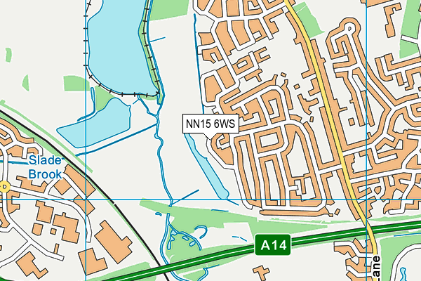 NN15 6WS map - OS VectorMap District (Ordnance Survey)