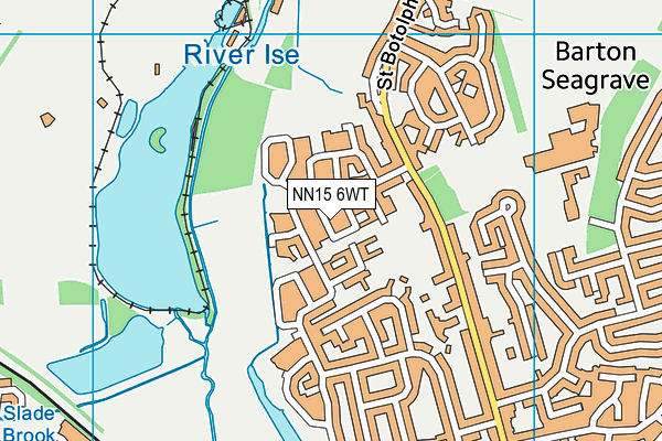 NN15 6WT map - OS VectorMap District (Ordnance Survey)