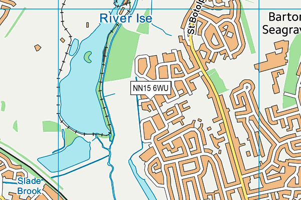 NN15 6WU map - OS VectorMap District (Ordnance Survey)