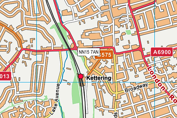 NN15 7AN map - OS VectorMap District (Ordnance Survey)