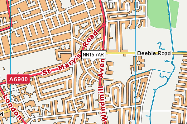 NN15 7AR map - OS VectorMap District (Ordnance Survey)