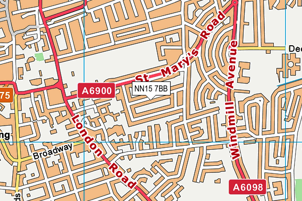 NN15 7BB map - OS VectorMap District (Ordnance Survey)