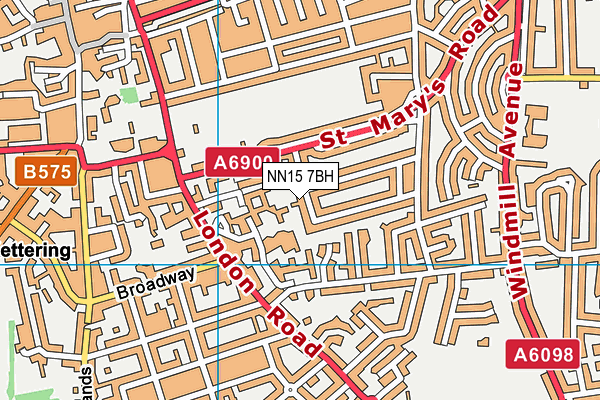 NN15 7BH map - OS VectorMap District (Ordnance Survey)