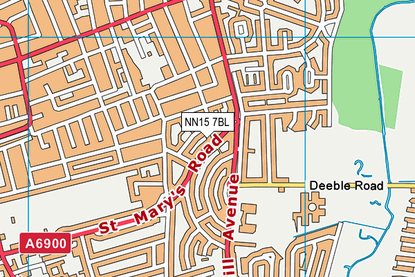 NN15 7BL map - OS VectorMap District (Ordnance Survey)