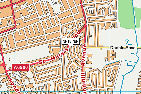 NN15 7BN map - OS VectorMap District (Ordnance Survey)