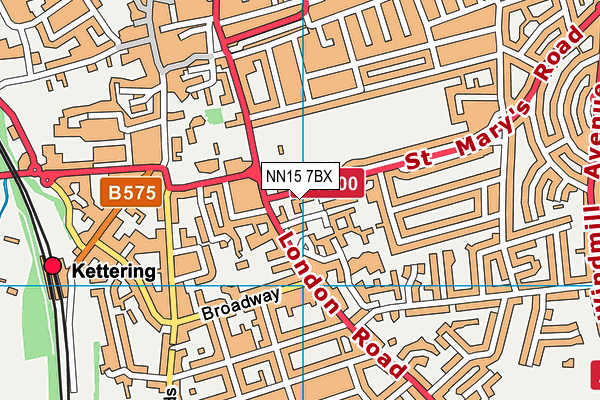 NN15 7BX map - OS VectorMap District (Ordnance Survey)