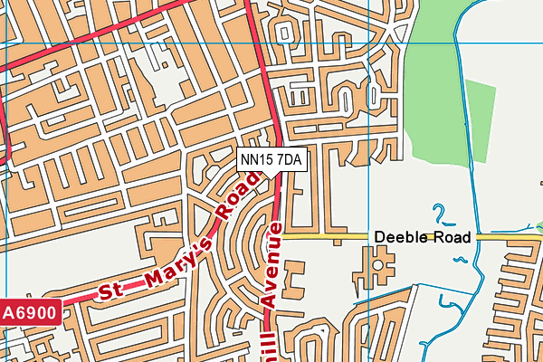 NN15 7DA map - OS VectorMap District (Ordnance Survey)