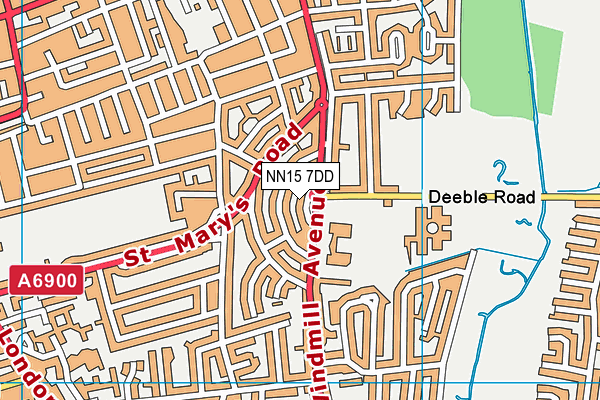NN15 7DD map - OS VectorMap District (Ordnance Survey)