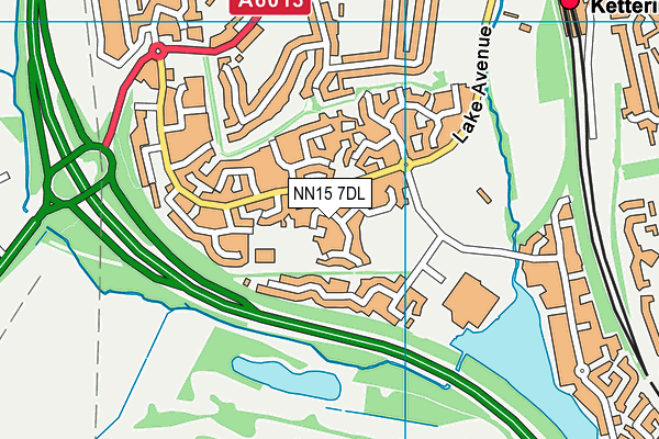 NN15 7DL map - OS VectorMap District (Ordnance Survey)