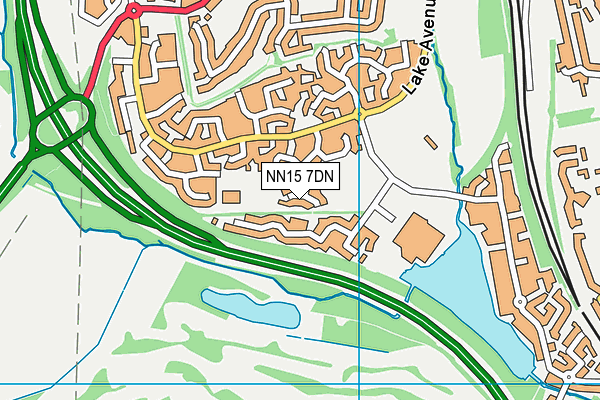 NN15 7DN map - OS VectorMap District (Ordnance Survey)