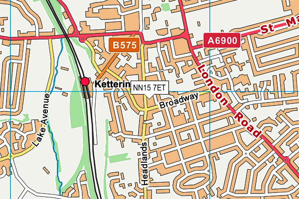 NN15 7ET map - OS VectorMap District (Ordnance Survey)