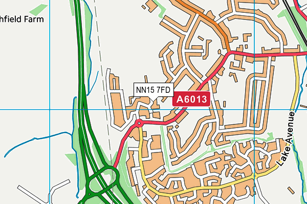 NN15 7FD map - OS VectorMap District (Ordnance Survey)