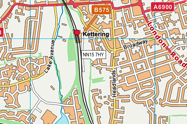 NN15 7HY map - OS VectorMap District (Ordnance Survey)