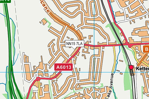 NN15 7LA map - OS VectorMap District (Ordnance Survey)