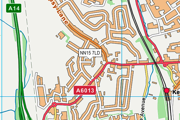 NN15 7LD map - OS VectorMap District (Ordnance Survey)