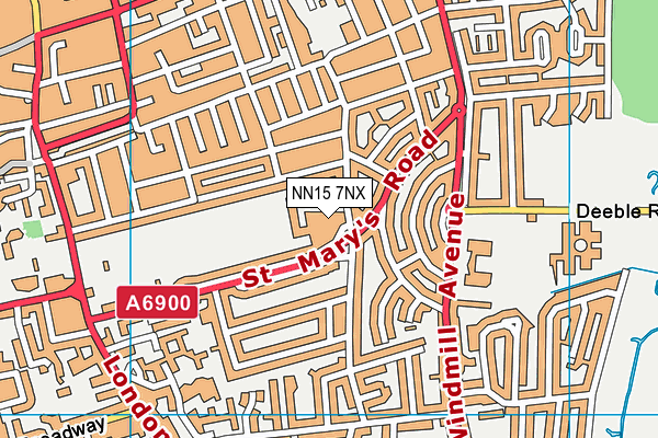 NN15 7NX map - OS VectorMap District (Ordnance Survey)