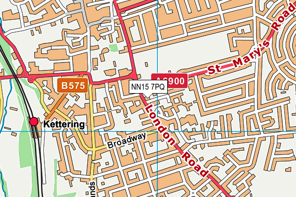 NN15 7PQ map - OS VectorMap District (Ordnance Survey)