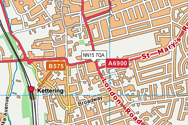 NN15 7QA map - OS VectorMap District (Ordnance Survey)