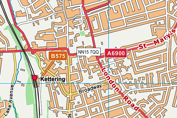 NN15 7QQ map - OS VectorMap District (Ordnance Survey)