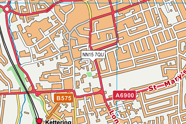 NN15 7QU map - OS VectorMap District (Ordnance Survey)
