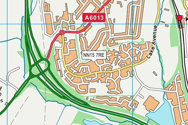 NN15 7RE map - OS VectorMap District (Ordnance Survey)