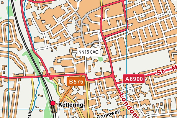 NN16 0AQ map - OS VectorMap District (Ordnance Survey)