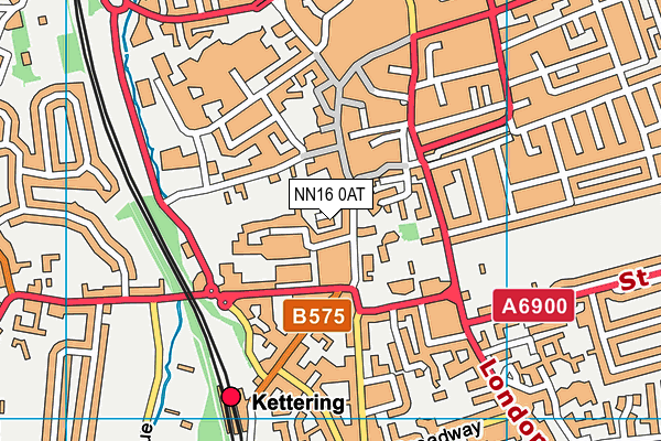 NN16 0AT map - OS VectorMap District (Ordnance Survey)