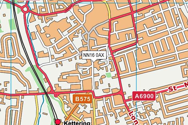 NN16 0AX map - OS VectorMap District (Ordnance Survey)
