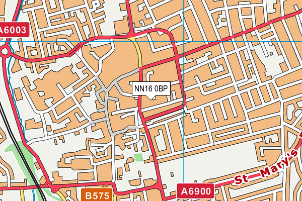 NN16 0BP map - OS VectorMap District (Ordnance Survey)