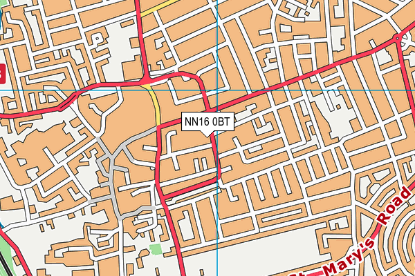 NN16 0BT map - OS VectorMap District (Ordnance Survey)