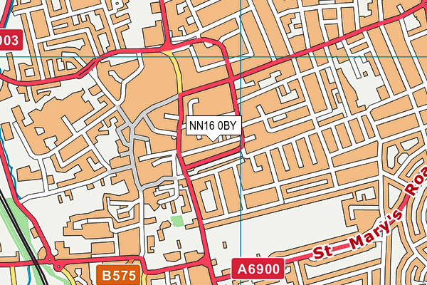NN16 0BY map - OS VectorMap District (Ordnance Survey)