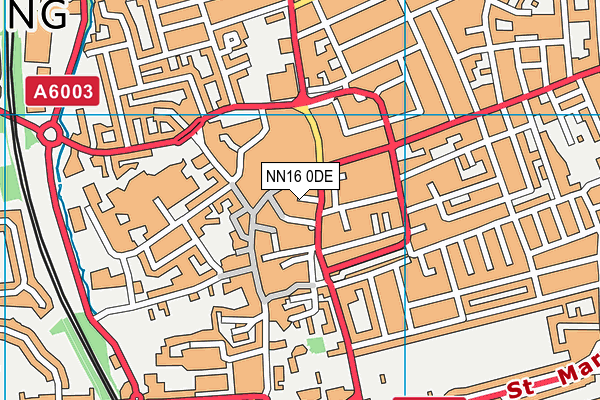 NN16 0DE map - OS VectorMap District (Ordnance Survey)