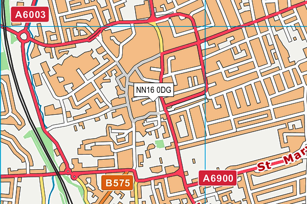 NN16 0DG map - OS VectorMap District (Ordnance Survey)