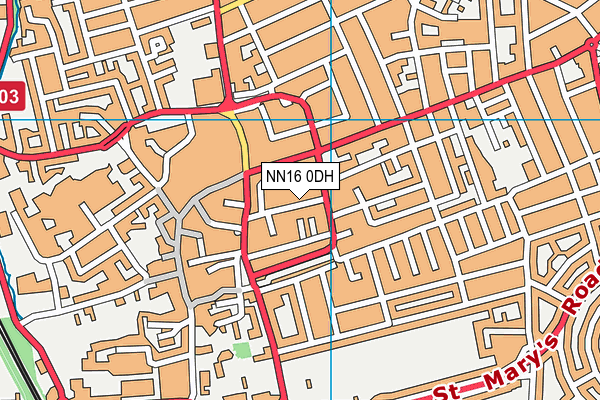 Bodyshapers Gym & Health Studio  map (NN16 0DH) - OS VectorMap District (Ordnance Survey)