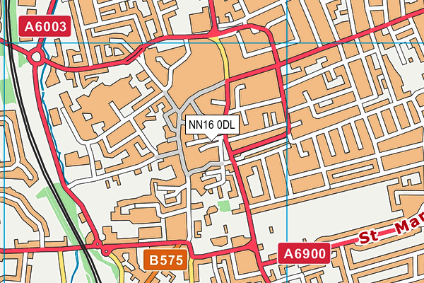 NN16 0DL map - OS VectorMap District (Ordnance Survey)