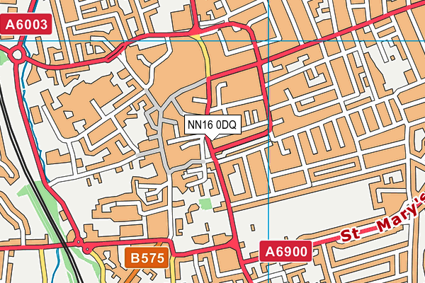 NN16 0DQ map - OS VectorMap District (Ordnance Survey)
