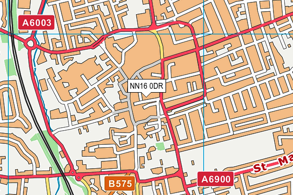 NN16 0DR map - OS VectorMap District (Ordnance Survey)