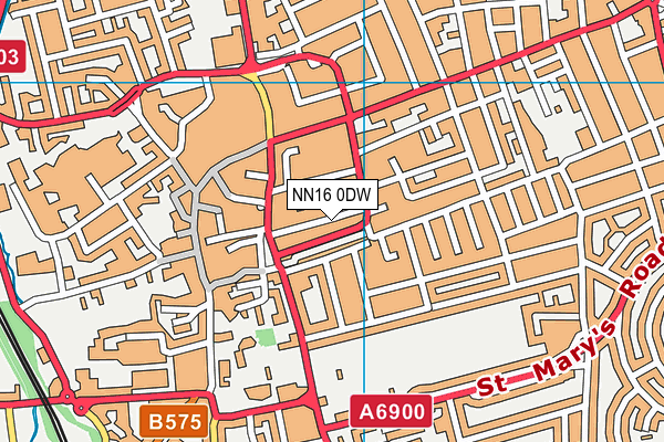NN16 0DW map - OS VectorMap District (Ordnance Survey)