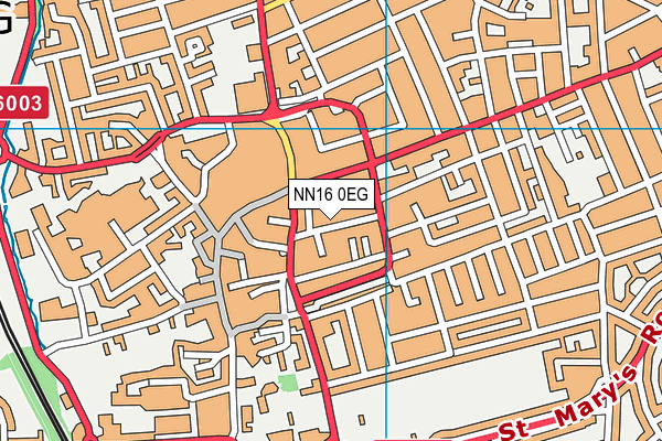 NN16 0EG map - OS VectorMap District (Ordnance Survey)