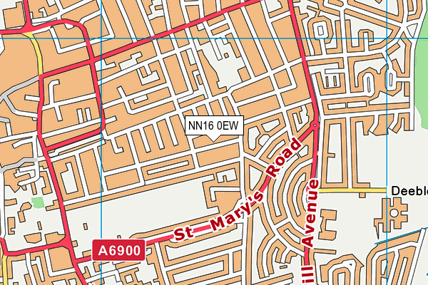 NN16 0EW map - OS VectorMap District (Ordnance Survey)